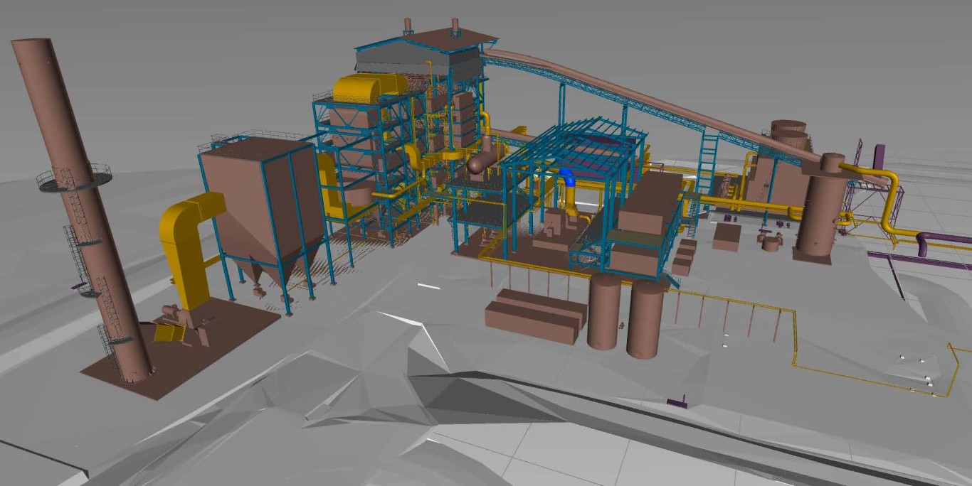 An artist impression of the Tableland Green Energy Power Plant